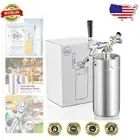 128oz Portable Stainless Steel Mini Keg Growler - Keeps Beer Fresh for Months