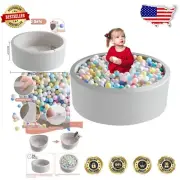 CPC Certified Foam Ball Pit for Children - 35.4" x 11.8" Round Play Space
