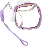 ERINGOGO No Pull Dog Leash Harness Set for Small Medium Pets Adjustable Comfortable Nylon for Walking Training Outdoor Activities