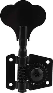 Daiilg 5Pcs Guitar Accessory Vintage Open Bass Guitar Tuning Keys Pegs Machine Heads Tuners Black 1L4R for 5 Strings Bass Black