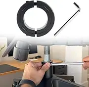 1 Pack Fix Sinking Office Chair Saver Kit - Steel Gas Lift Clamp Holder - Adjust Chair Height & Stop Sinking Without Cylinder Replacement, Wrench Include (1 Pack)