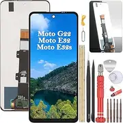 6.50 Inch Black Display for Motorola Moto G22 XT2231-2 Moto E32S Moto E32 XT2227-2 LCD Display Touchscreen Replacement Screen with Tools