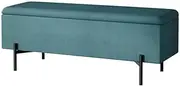 Artiss Storage Ottoman Blanket Box Bench 140cm Large Seat Chest Velvet Green