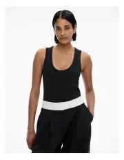 [Witchery] Scoop Rib Tank in Black