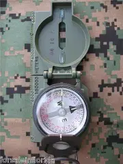 GENUINE MILITARY TRITIUM COMPASS by CAMMENGA - Balanced for SOUTHERN HEMISPHERE