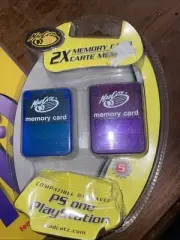 2 PS1 Playstation 1 - Mad Catz MadCatz Memory Cards 30 Blocks