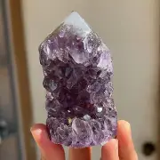 Purple Amethyst Geode Tower