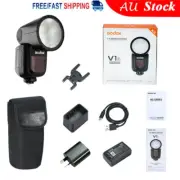 Godox V1-F V1F 2.4G 76W Round Head Camera Flash Speedlite with Battery For Fuji