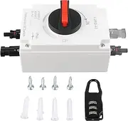 Photovoltaic Electrical Isolator Solar Switch IP66 Waterproof PV DC Insulated Switch Solar Disconnect Switch for Solar Powered RV 1200V DC A 4P (Basic Version)