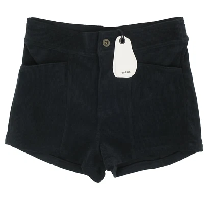 prAna Deja View Shorts Womens Small Black Corduroy