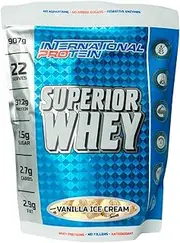 International Protein Superior Whey Vanilla Ice Cream Protein Powder 907 g