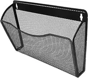 DOITOOL Wall Mounted File Organizer Sturdy Mesh Document Holder for Folders Magazines and Mail Space Saving Storage Rack for Home and Office Use