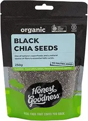 Honest to Goodness Organic Black Chia Seeds 250 g