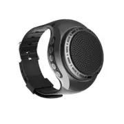 Wearable Wireless Wrist Portable Bluetooth Speaker Watch with Multi Function-Black