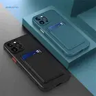 Shockproof Card Slot Holder Case for iPhone 16 15 14 12 13 11 Pro Max Plus Cover