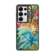 Galaxy S25 Ultra Impact Ring Stand Case Wild Leopard