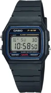 CASIO Collection F-91W-1JH Classic Digital Watch from Japan New