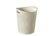Curver My Style Rattan Effect Paper Bin (Cream) (One Size)