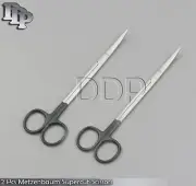 Metzenbaum Supercut Scissors 18cm 2 Pcs. Black Handle Cvd. Surgical Instruments