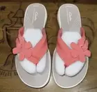 Clarks Womens Cloudsteppers Brinkley Flora Flip-Flops Coral 7 M New NWT Sandals