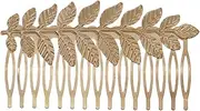 TOVINANNA Gold Olive Leaf Hair Comb Wedding Hair Accessories Bridal Clip Metal Side Comb for Women