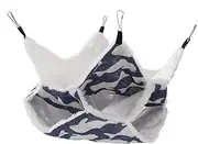 Hamster Hammock Bed Warm Rabbit Hanging CAGE, Relaxing Secure Space, Linen Plush Comfy, Small Pets