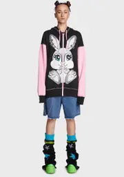 [Current Mood] Bunny Haze Graphic Hoodie