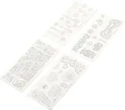 minkissy Nail Art Stamping Plates 4pcs Nail Images Stamping Templates Manicure Stencils