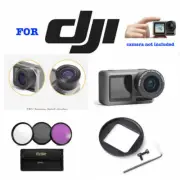 EXTREME HD FISHEYE LENS + FILTER KIT FOR DJI OSMO ACTION CAMERA WITH 2 SCREENS