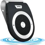 Linkrunning Hands Free Bluetooth Car Kit Visor Speaker with Siri Google Assistant