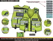 Hi Viz Green Tactical Vest Security Enforcement CCTV, Dog Handler, Press, Event