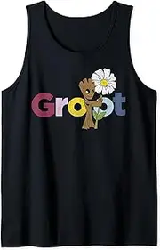 [Marvel] Guardians Of The Galaxy Groot Daisy Portrait Tank Top