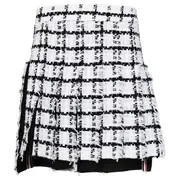 [Thom Browne] Mini Dropped Back Pleated Skirt Women