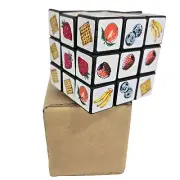 Chex Cereal and Fruit Rubiks Cube Puzzle 2.25" Ralston Purina 1984 Original Box
