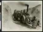 Traction steam engine hauling borax 1900-1904 California Old Photo