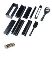 10 pcs Japanese sushi manufacturing tools rice ball mould roll multifunctional