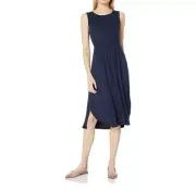 New Amazon Daily Ritials Size Large Basic Navy Tank Dress