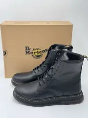 Dr. Martens Crewson Black Leather Lace-up Boots Mens Size 12 New with Box