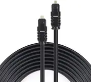 Ultra Premium Gold Toslink Optical Fibre Digital Audio Cable Lead Cord S/PDIF (1 Meter)