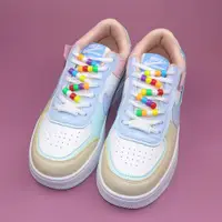 在飛比找ETMall東森購物網優惠-diy適配彩色串珠af1材料包鞋帶