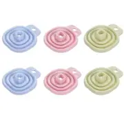 6 Pcs Silicone Funnel Small Kitchen Canning Telescopic Oil Strainer