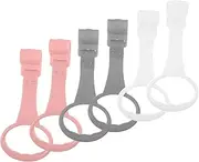 GARVALON Baby Pull up Rings Set 6pcs Infant Bed Rings Playpen Pull Rings Toddler Stand Handle for Learning to Walk by Baby Walking Assistant