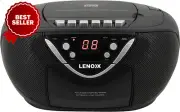 Portable Sport Stereo CD Player - AM/FM Radio, Aux, Headphone Jack, AC/DC Backup