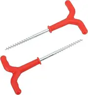 Ice Fishing Screw Rod Stand Y Shape Screw Threads Ground Anchor Holder Rest Rack Pole Pegs