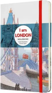 I Am London Limited Edition White Large Ruled Notebook Hard