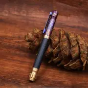 EDC Titanium Brass Carbon Fiber Ballpoint Pen Pocket Signature Writing Pen Gift