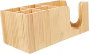 Cabilock Bar Storage Rack Coffee Syrup Organizer Tea Bag Station Wood Coffee Straws Organizer Coffee Cup Holder Coffee Mug Stand Tea Bag Storage Wooden Office Tissue Spoon