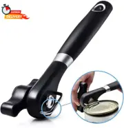 Can Opener Smooth Edge Manual, Can Opener Handheld, No Sharp Edges with Soft Gri