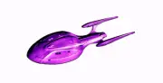 Star trek -Enterpise F - 8 Inches(Purple)
