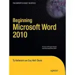 BEGINNING MICROSOFT WORD 2010